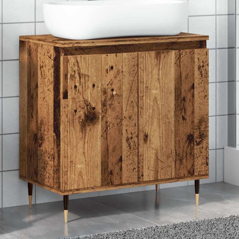 foto del prodotto mobile da bagno legno antico 58x33x60 cm in truciolato - vidaxl
