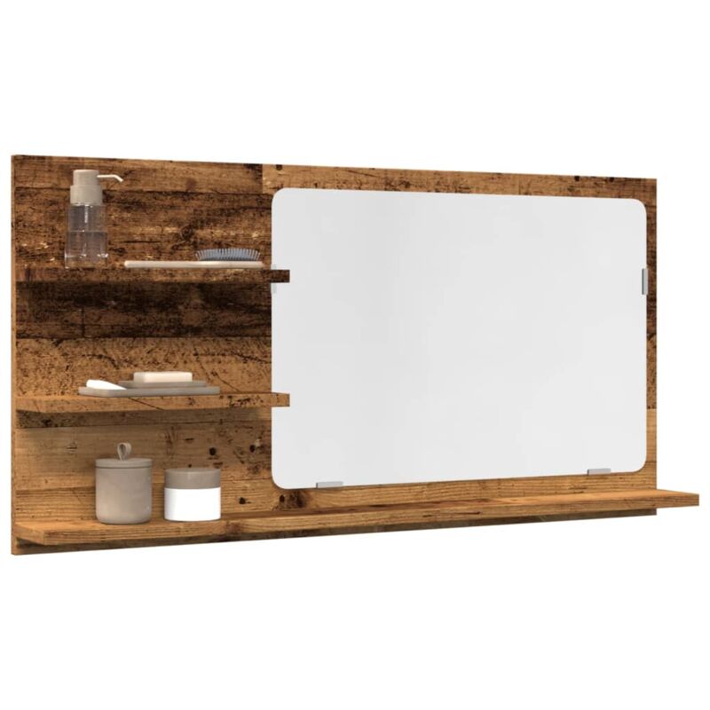 foto del prodotto mobile da bagno legno antico 90x11x45 cm in truciolato vidaxl