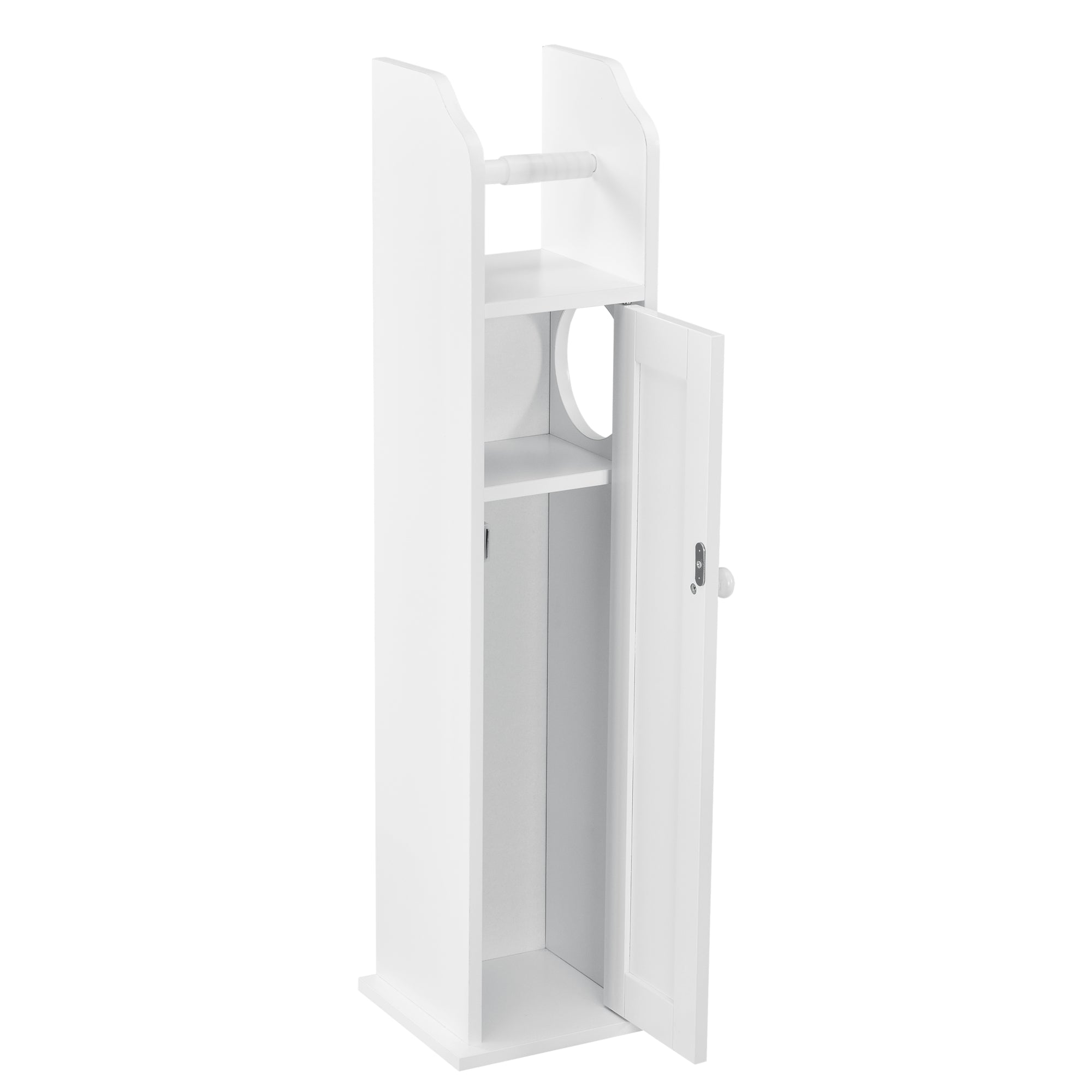 foto del prodotto mobile da bagno mobile contenitore mdf laccato 78 cm bianco 030002855