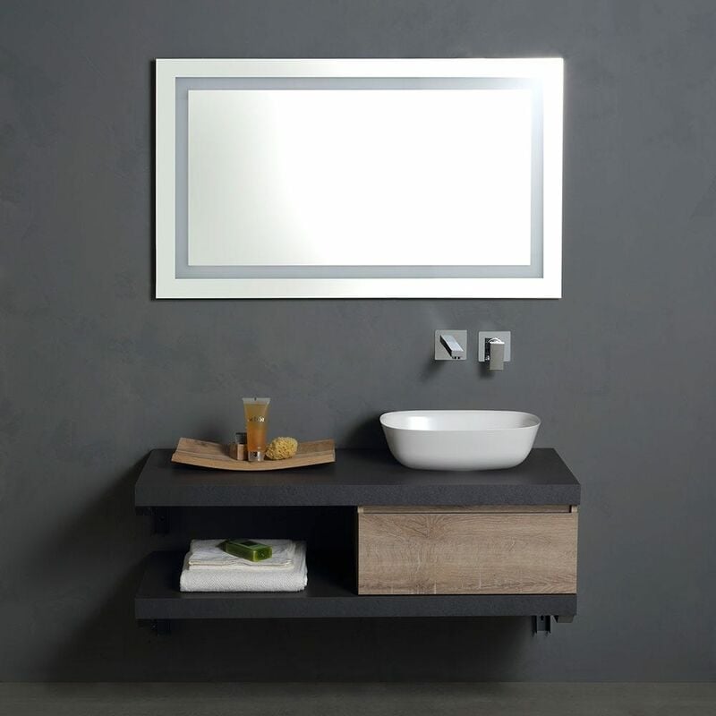 foto del prodotto mobile da bagno sospeso 120 cm modello componibile con lavabo d arredo valentina