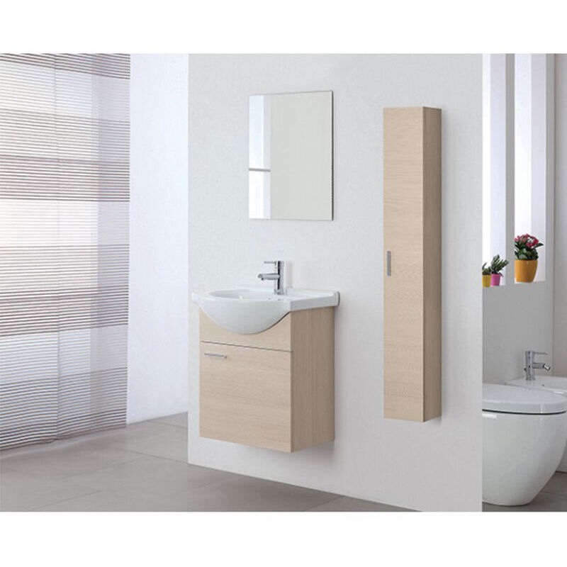 foto del prodotto mobile da bagno sospeso 55 cm 1 anta larice stella feridras