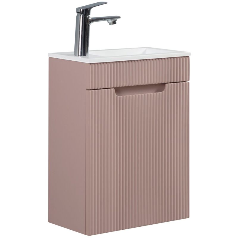 foto del prodotto mobile da bagno thermis 40 x 22 cm rosa opaco mobili per fontane