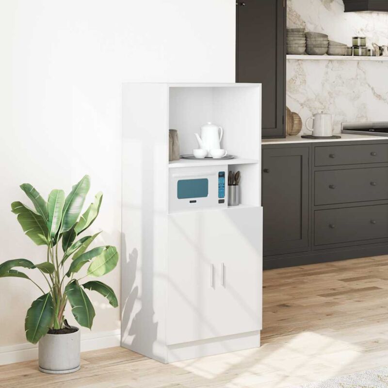 foto del prodotto mobile da cucina bianco 57x41,5x131,5 cm in truciolato vidaxl