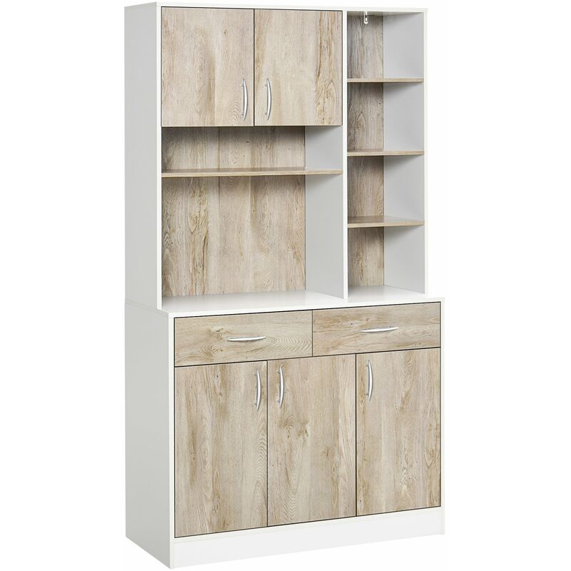 foto del prodotto mobile da cucina credenza con ante cassetti e vani apeti 100x39x180 cm