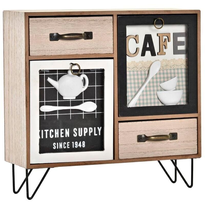 foto del prodotto mobile da cucina dkd home decor marrone nero verde 30 x 10 x 29 cm cucina