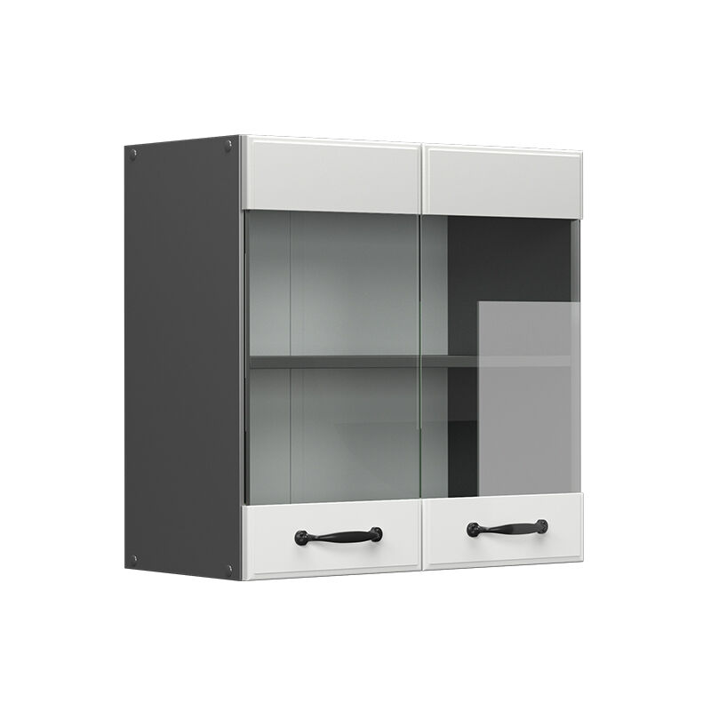 foto del prodotto mobile da cucina in vetro r line, bianco casa di campagna, 60 cm vicco