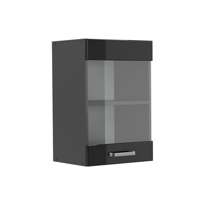 foto del prodotto mobile da cucina in vetro r line, nero lucido, 40 cm vicco