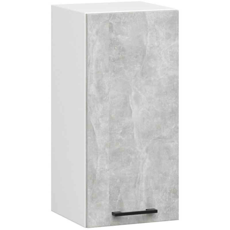 foto del prodotto mobile da cucina pensile sistema akord oliwia bianco 30 cm 1 anta inserto frontale cemento 30x30x58 cm
