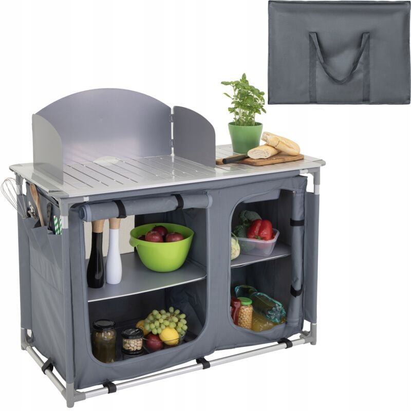 foto del prodotto mobile da cucina turistico tavolo da giardino pieghevole borsa da campeggio