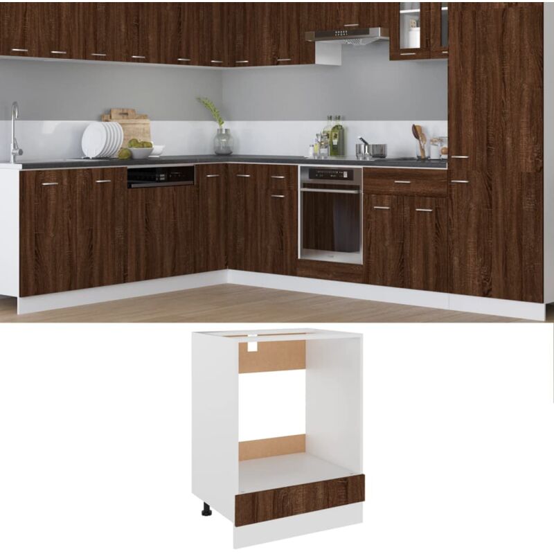 foto del prodotto mobile da forno lyon rovere marrone 60x46x81,5 cm vidaxl