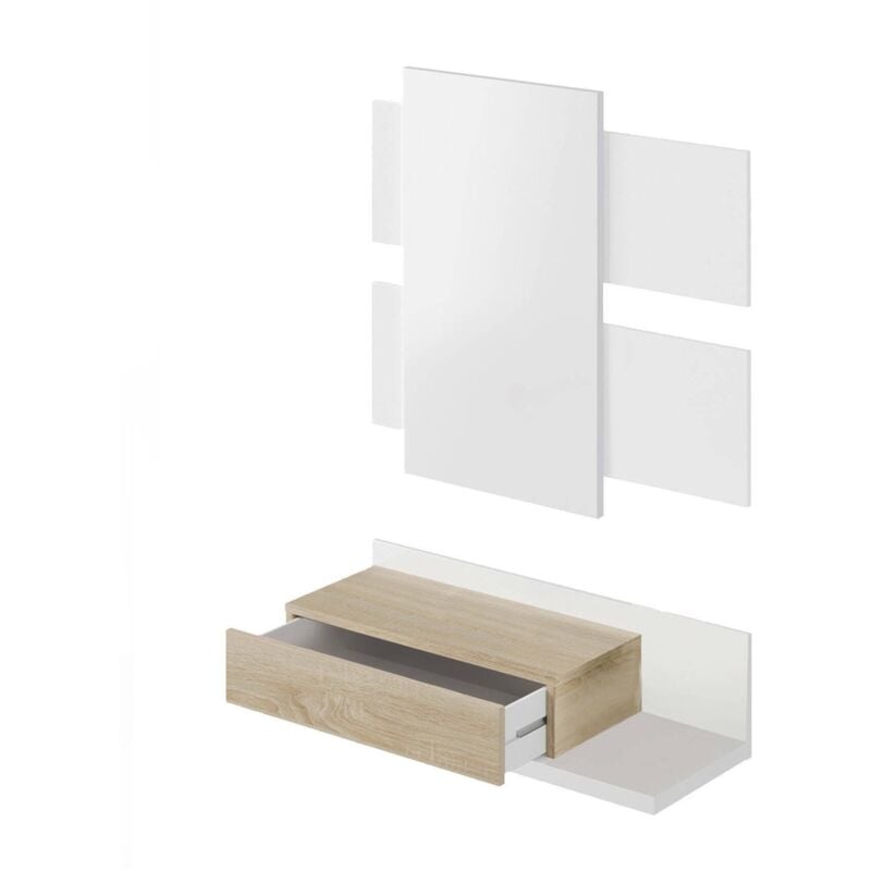 foto del prodotto mobile da ingresso - bianco 29x75x90h cm