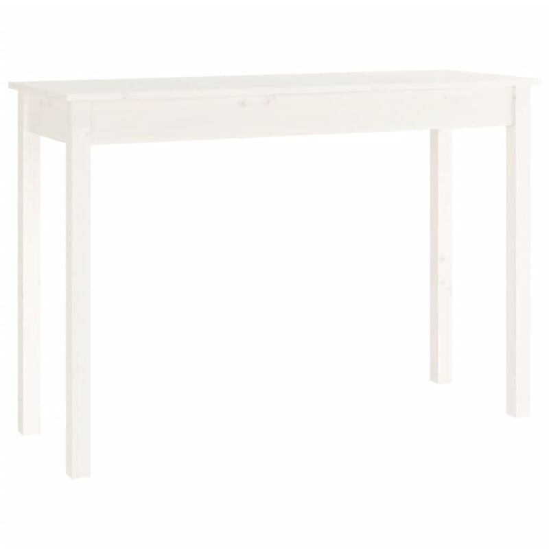 foto del prodotto mobile da ingresso consolle dal design elegante 110 x 40 x 75 cm in legno di pino bianco dec031694