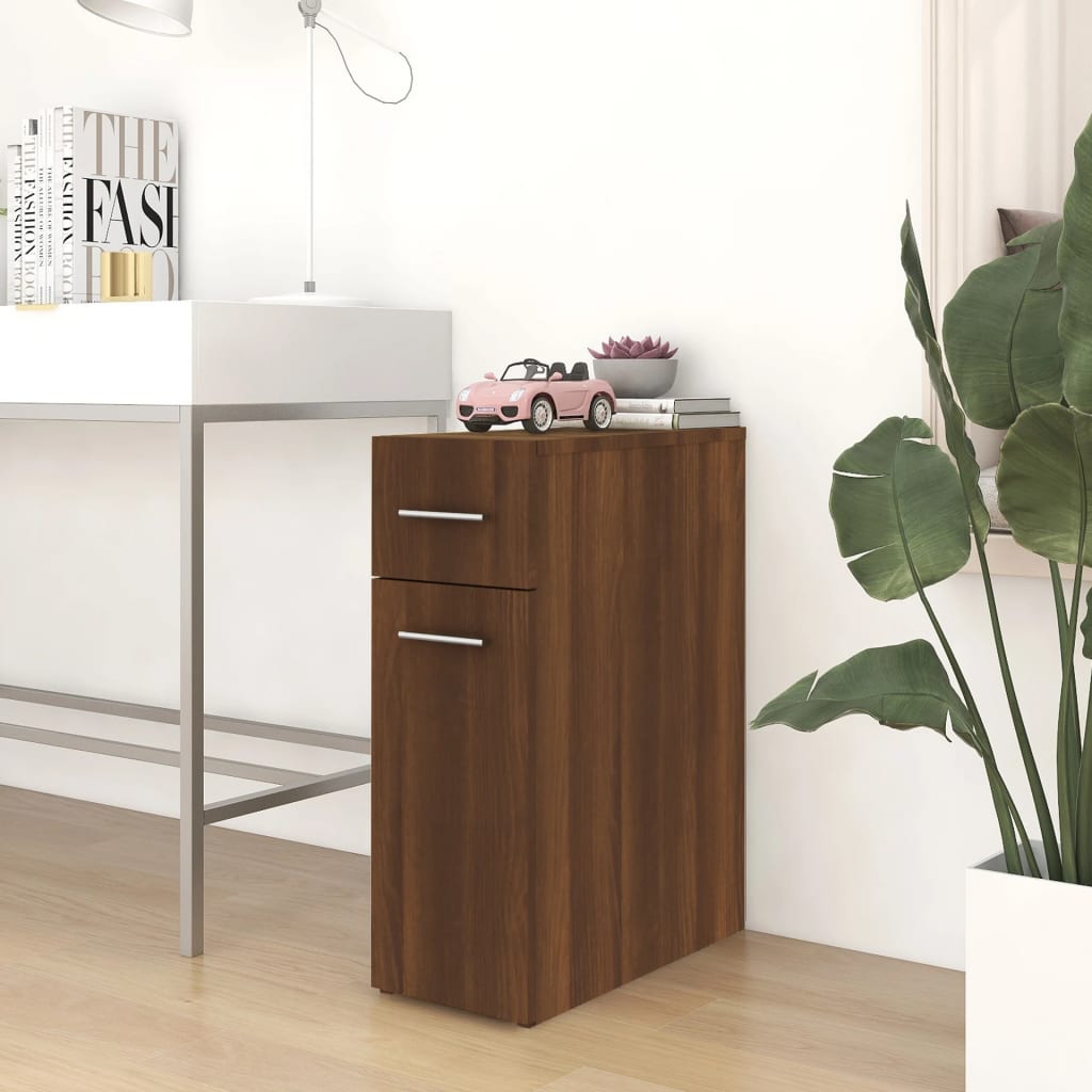 foto del prodotto mobile farmacia rovere marrone 20x45,5x60 cm legno multistrato
