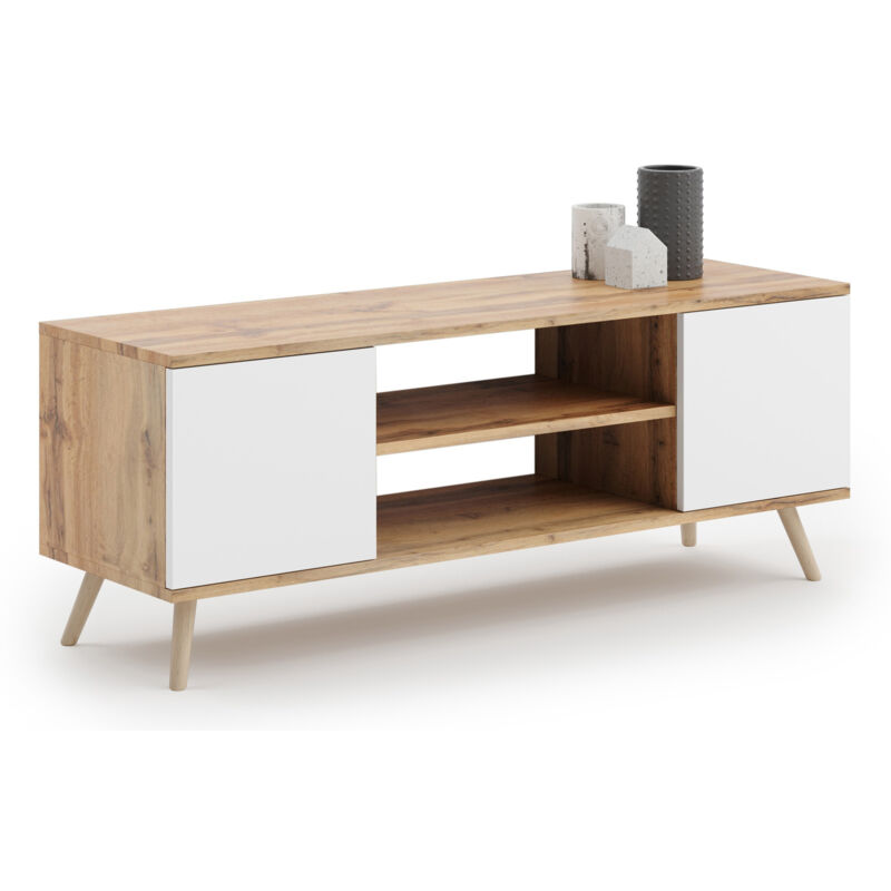 foto del prodotto mobile focus rtv 135 cm rovere oro craft bianco