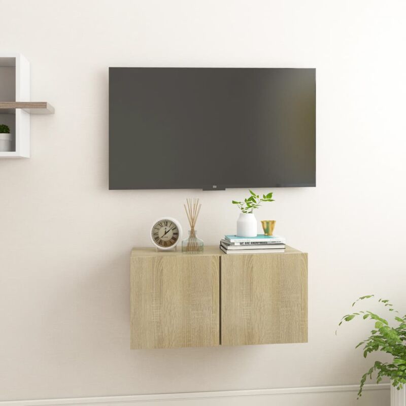 foto del prodotto mobile ideale per salotto 2 ante a ribalta 60x30x30cm vari colori disponibili colore marrone