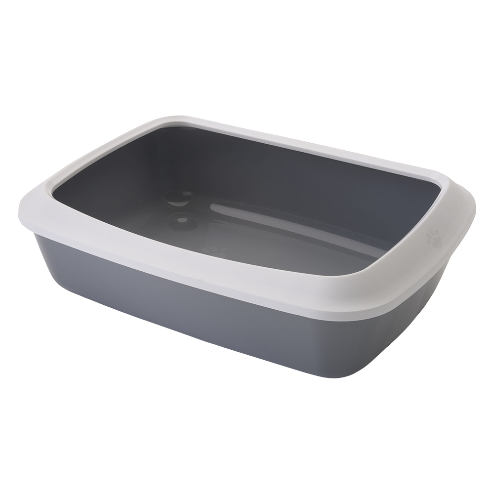 foto del prodotto mobile in legno ferplast per toilette cassetta interna grigio bianco l42 x p32 x h12 cm
