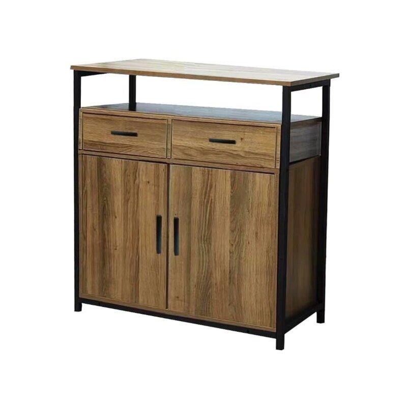 foto del prodotto mobile industrial 2 ante con cassetti 70x35x100h quercia