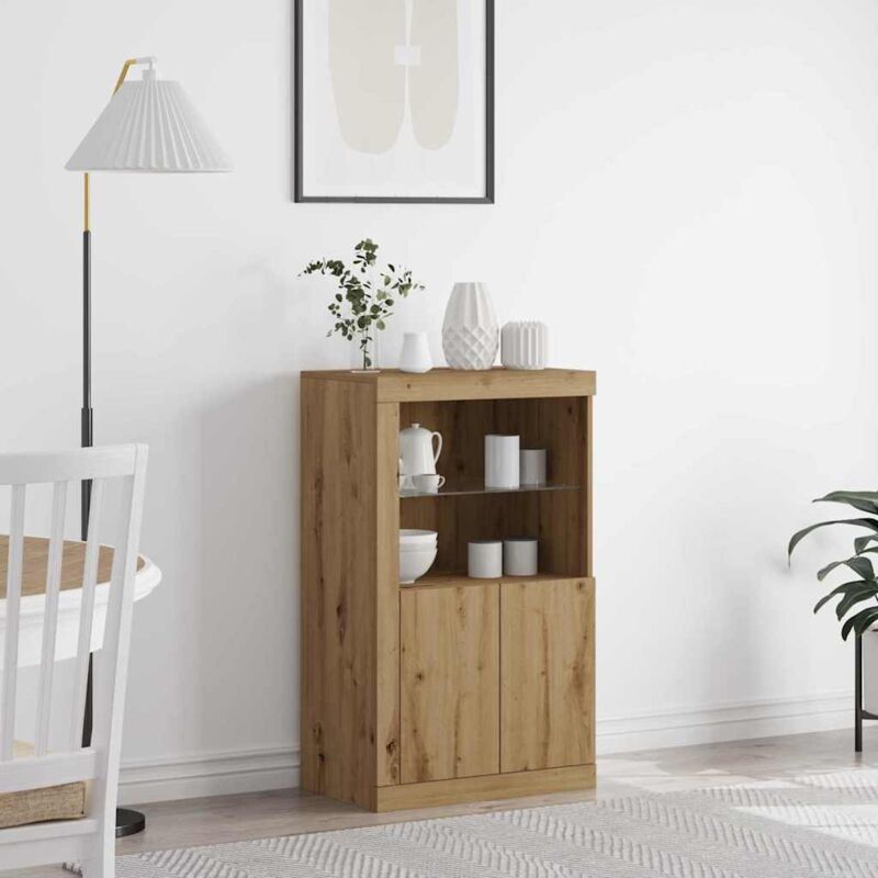 foto del prodotto mobile laterale rovere artigianale 60.5 x 37 x 100 cm vidaxl