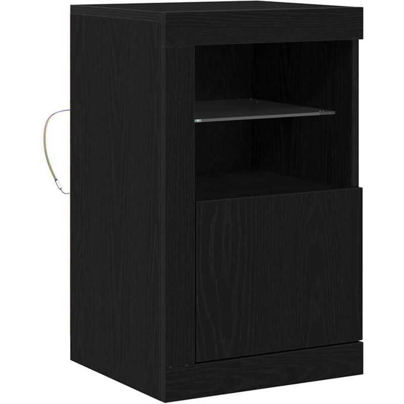 foto del prodotto mobile laterale rovere nero 41 x 37 x 67 cm legno multistrato - vidaxl
