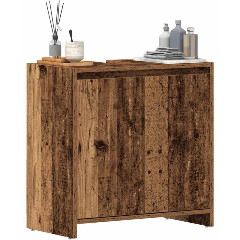 foto del prodotto mobile lavabo bagno legno antico 60x33x60 cm legno multistrato vidaxl