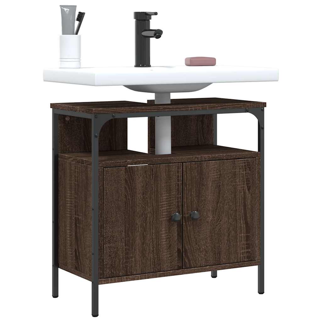 foto del prodotto mobile lavabo bagno rovere marrone 60x30x60cm legno multistratocod mxl 89476