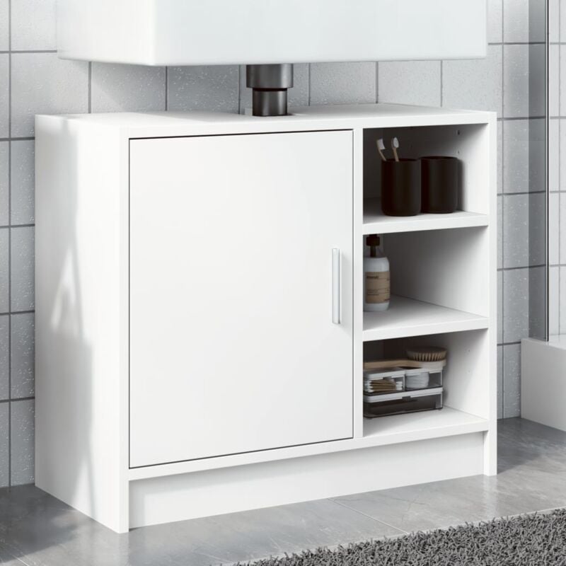 foto del prodotto mobile lavabo bianco 63x29x55 cm in truciolato vidaxl