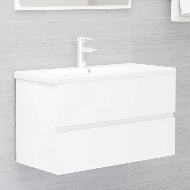 foto del prodotto mobile lavabo bianco 80x38,5x45 cm in legno multistrato vidaxl
