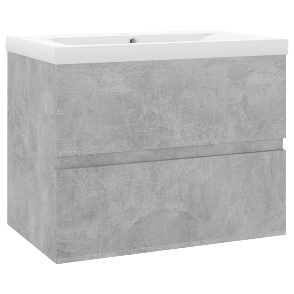 foto del prodotto mobile lavabo con lavabo integrato 60 x 38,5 x 45 cm truciolare grigio 02 0006501