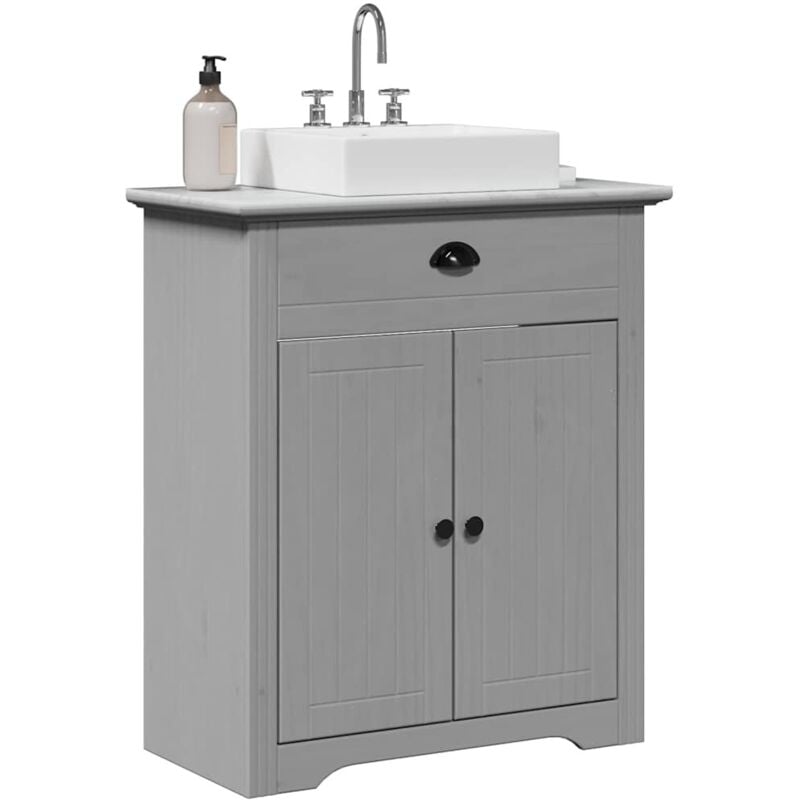 foto del prodotto mobile lavabo da bagno bodo grigio 70x35x80 cm vidaxl