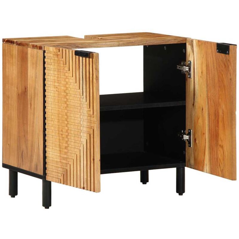 foto del prodotto mobile lavabo da bagno vidaxl 62x33x58 cm in legno massello di acacia