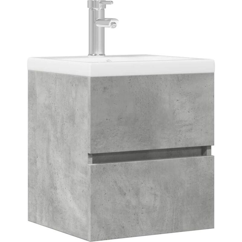 foto del prodotto mobile lavabo grigio cemento 41x38,5x45 cm in legno multistrato vidaxl
