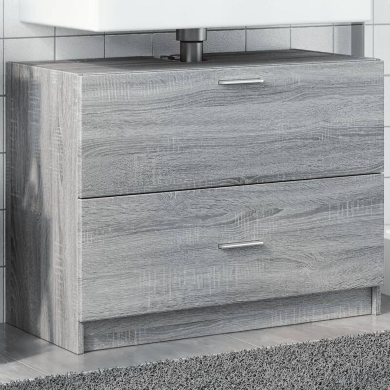 foto del prodotto mobile lavabo grigio sonoma 78x37x59 cm in truciolare vidaxl