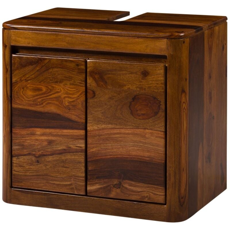 foto del prodotto mobile lavabo in legno di palissandro 60x40x55 laccato noce toronto 315