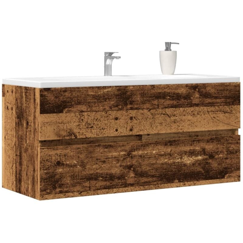 foto del prodotto mobile lavabo legno antico 100x38,5x45 cm in legno multistrato vidaxl