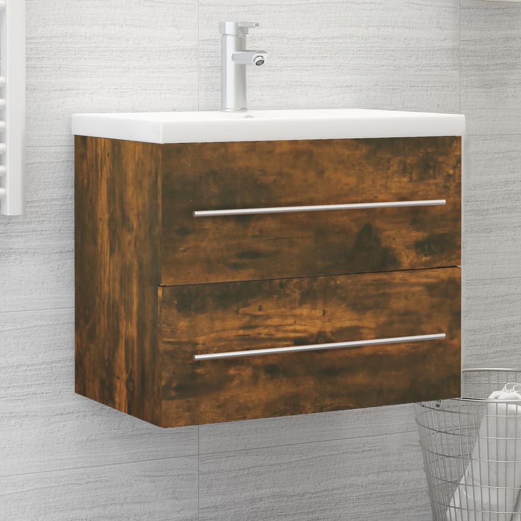 foto del prodotto mobile lavabo rovere fumo 60x38,5x48 cm in legno multistrato cod mxl 23828