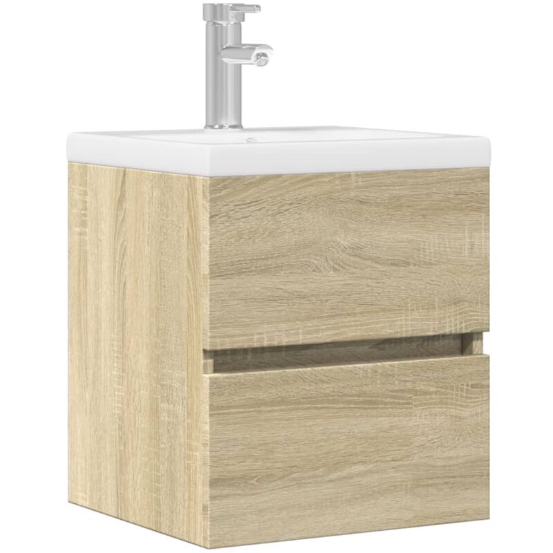 foto del prodotto mobile lavabo rovere sonoma 41x38,5x45 cm in legno multistrato vidaxl