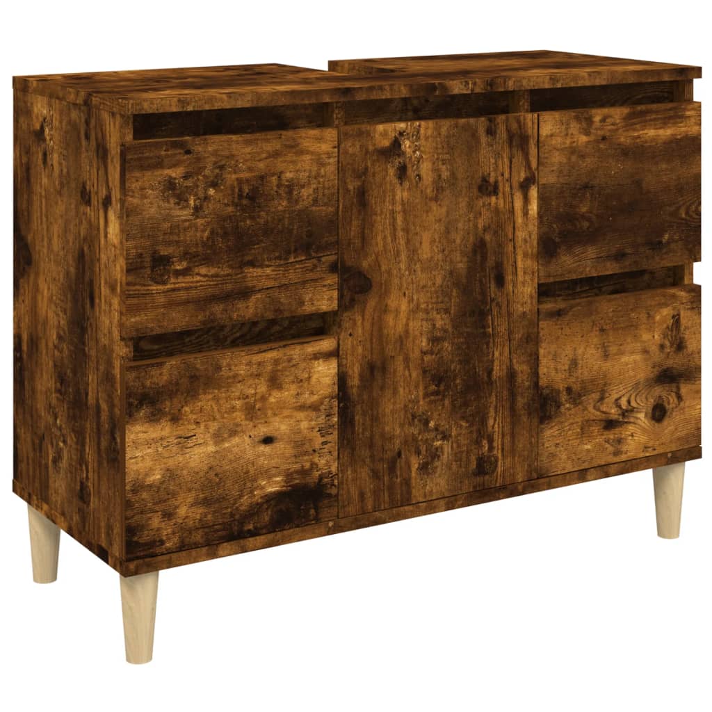 foto del prodotto mobile lavabo sottolavabo 80 x 33 x 60 cm in derivati del legno rovere affumicato 02 0006820