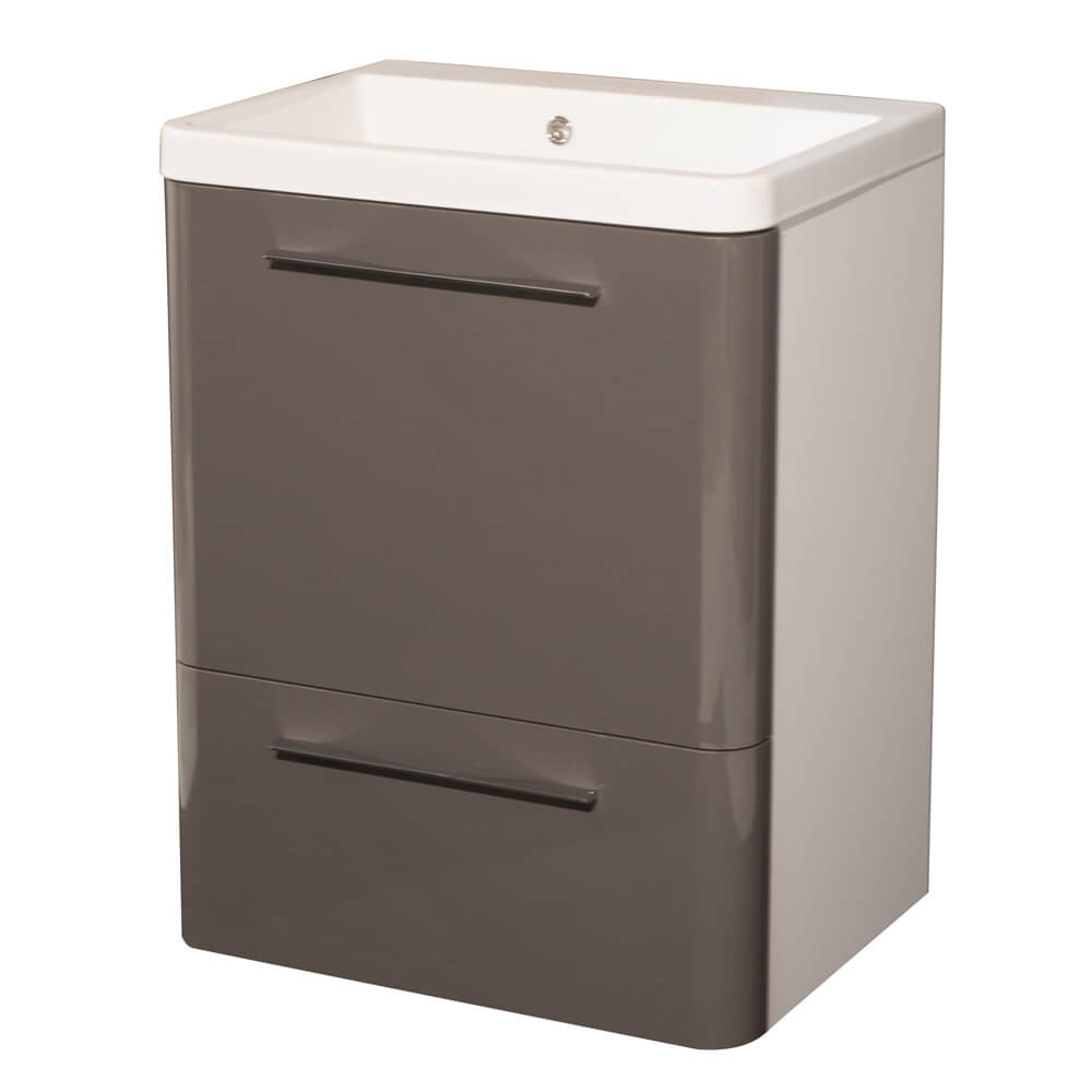 foto del prodotto mobile lavatoio 65,5x50,5x87 cm 2 cassetti montegrappa novella dipi antracite