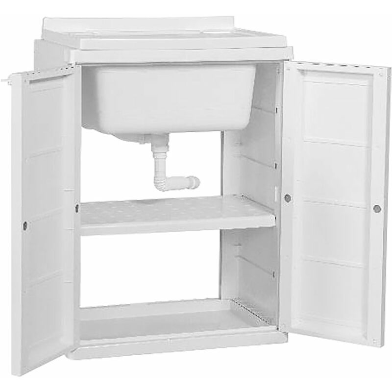 foto del prodotto mobile lavatoio anta doppia lucchettabile cm 60 x 45 x h.85