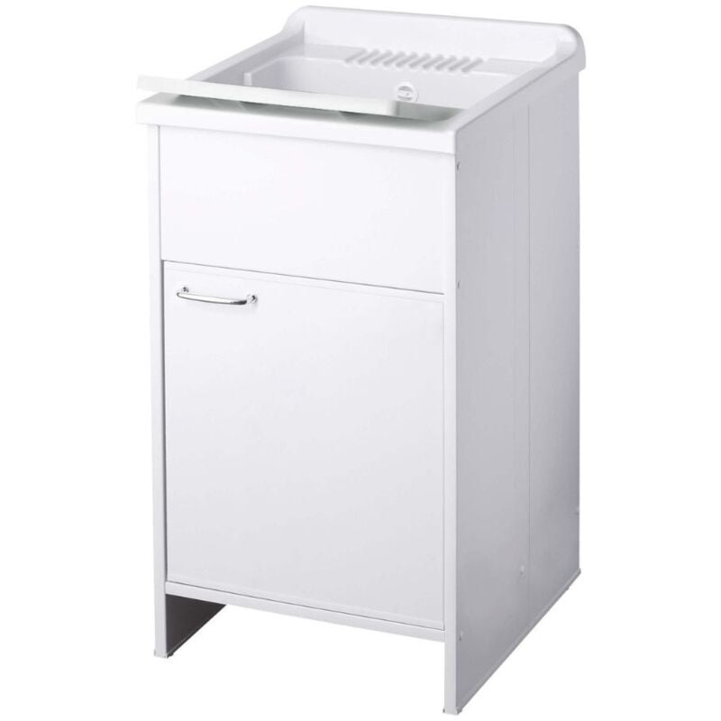 foto del prodotto mobile lavatoio in pvc colore bianco 45x50 cm laden