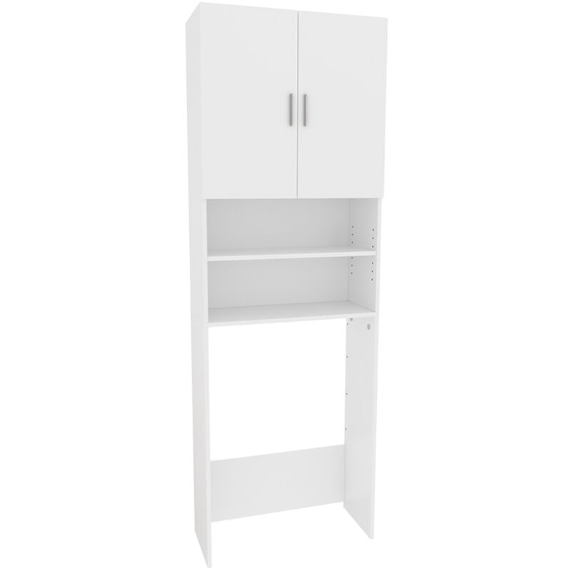 foto del prodotto mobile lavatrice martha, bianco, 64 x 190 cm con 2 ante corte vicco