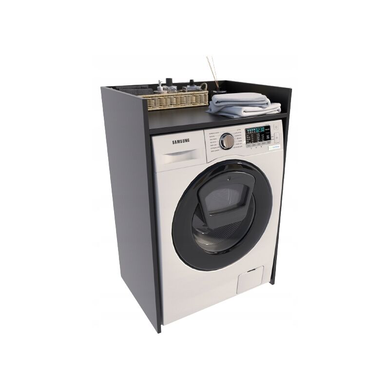 foto del prodotto mobile lavatrice nero ts, colonna bagno