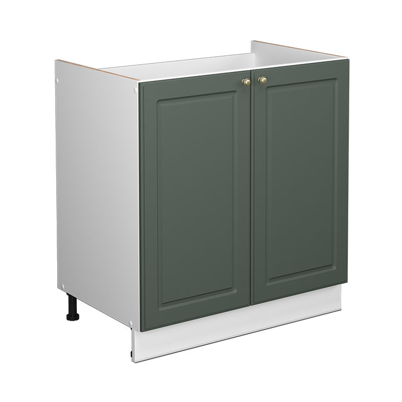 foto del prodotto mobile lavello cucina fame line, verde oro country house, 80 cm senza piano di lavoro vicco