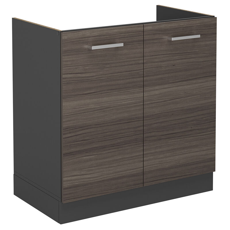 foto del prodotto mobile lavello cucina r line, grigio nobile, 80 cm senza piano di lavoro vicco