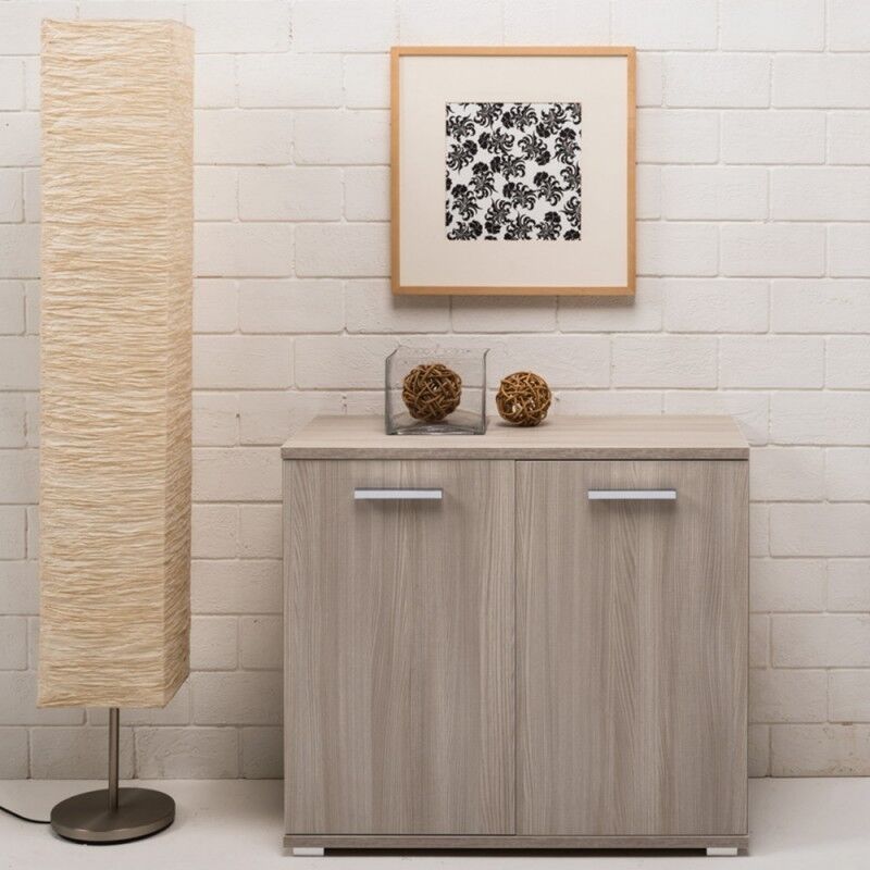 foto del prodotto mobile multiuso con 2 ante colore olmo 90x80h cm mini viareggio