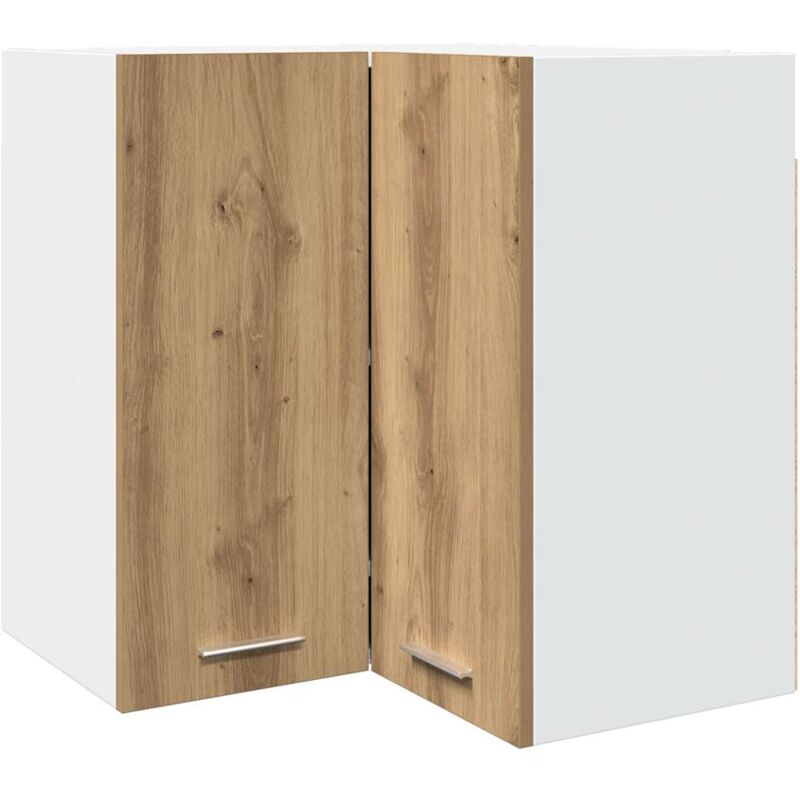 foto del prodotto mobile pensile angolo lyon rovere artigianale 57x57x60 vidaxl