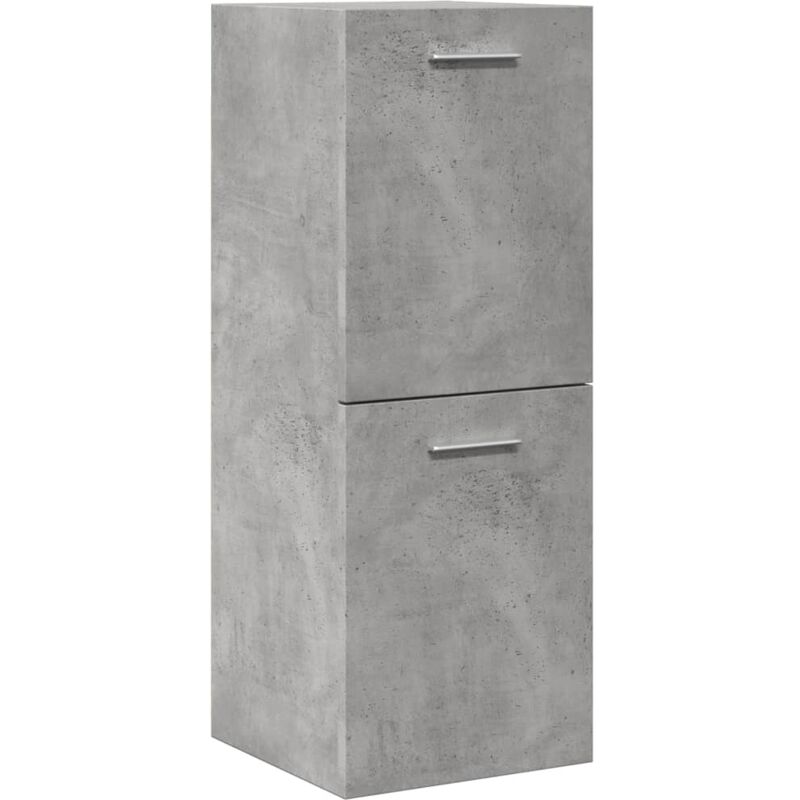foto del prodotto mobile pensile da bagno grigio cemento 30x30x80cm in truciolato vidaxl