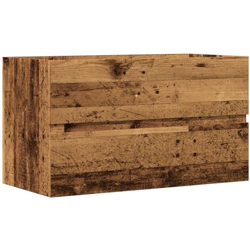 foto del prodotto mobile pensile da bagno legno antico 80x38,5x45cm in truciolato vidaxl