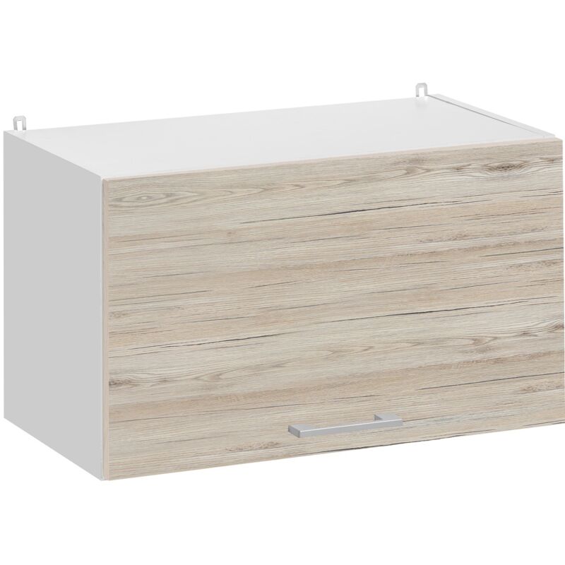 foto del prodotto mobile pensile da cucina eco noce sbiancato con 1 anta a ribalta l 60 cm