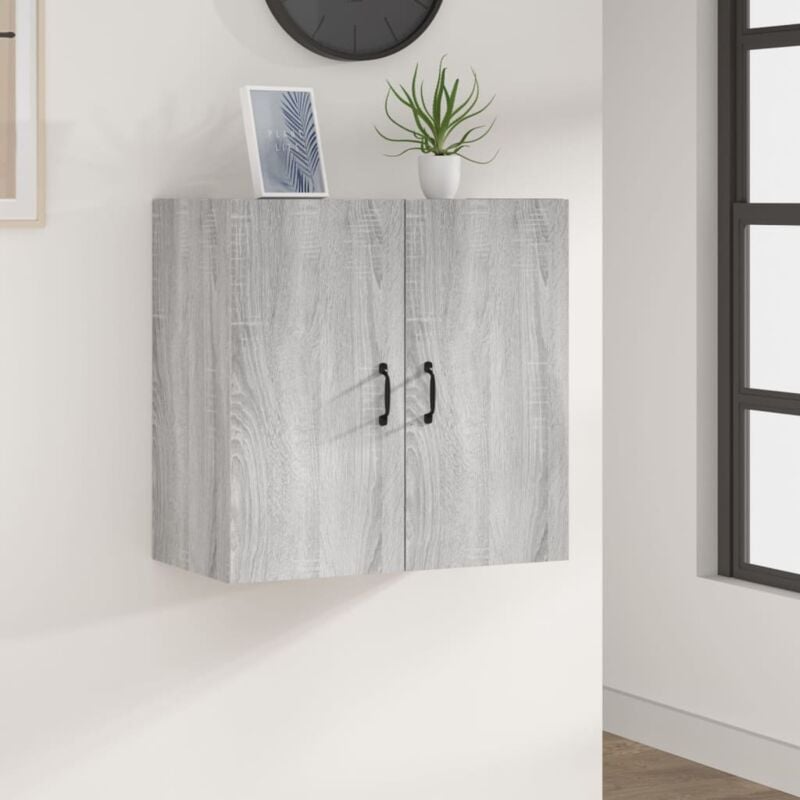foto del prodotto mobile pensile grigio sonoma 60x31x60 cm in legno multistrato vidaxl